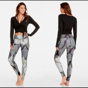Fabletics Foiled Flurry Salar Powerhold Leggings Full Length